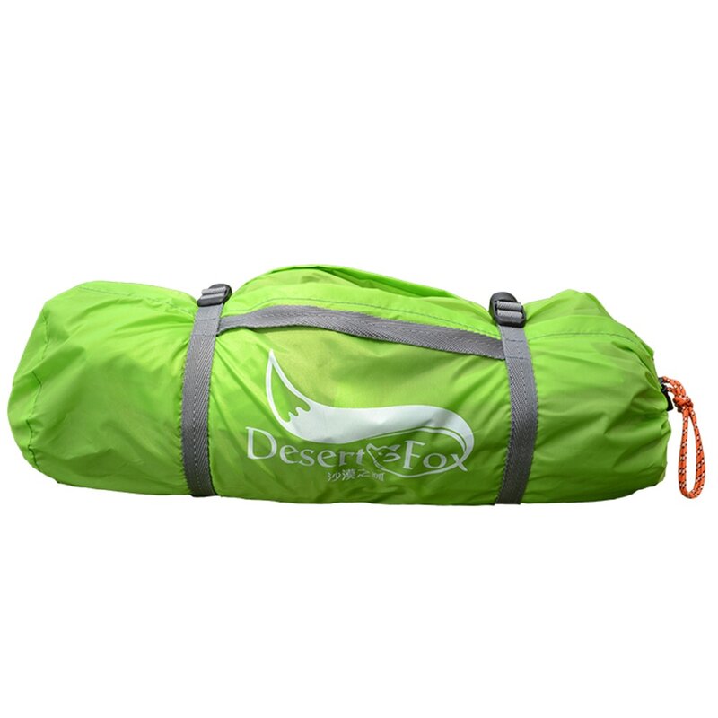 Desert & Vos Backpacken Tent 2 Persoon Aluminium Paal Lichtgewicht Camping Tent Dubbele Laag Draagbare Handtas Voor Wandelen Reizen