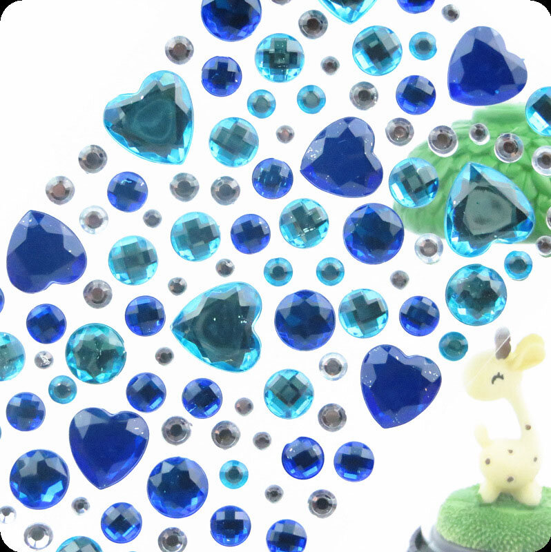 Strass autocollants en 3D pour enfant, fille, sticker diamant, gemme en cristal acrylique en trois dimensions, décoration DIY, nouveau,