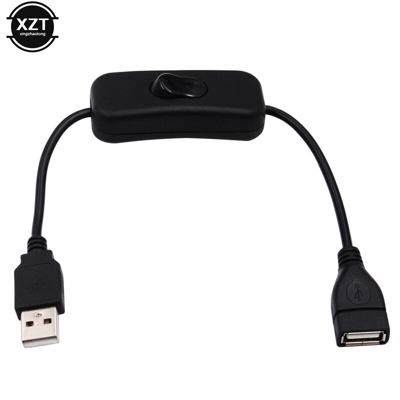 Cavo USB da 28CM con interruttore ON/OFF prolunga del cavo per lampada USB linea di alimentazione della ventola USB adattatore di vendita calda durevole