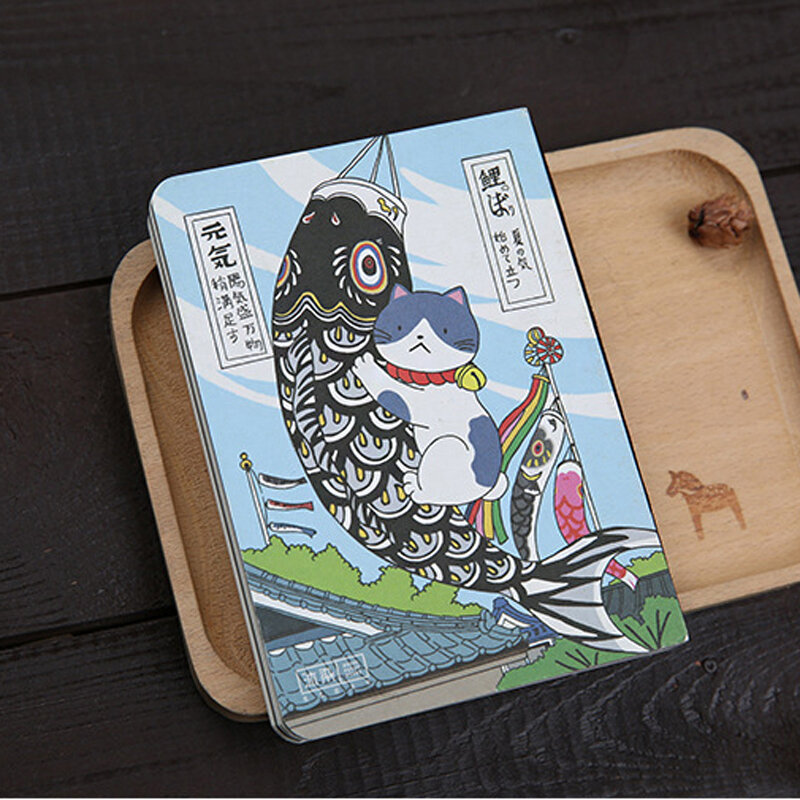 Creativo giapponese simpatico gatto Notebook Planner Agenda diario copertina rigida settimanale mensile pianificazione carts Journal Memos Gift Stationery