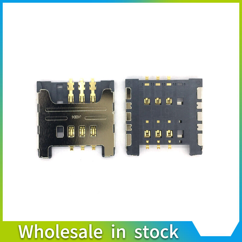 Nieuwe Sim Card reader lade slot adapters voor Samsung I9000 I9220 N7000 S5690 W689 S5360 S5570 sim card socket module.