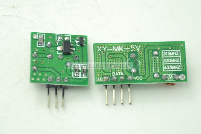 5 Sets Van 433 Mhz RF Draadloze Zender + Ontvanger Link Kit Module