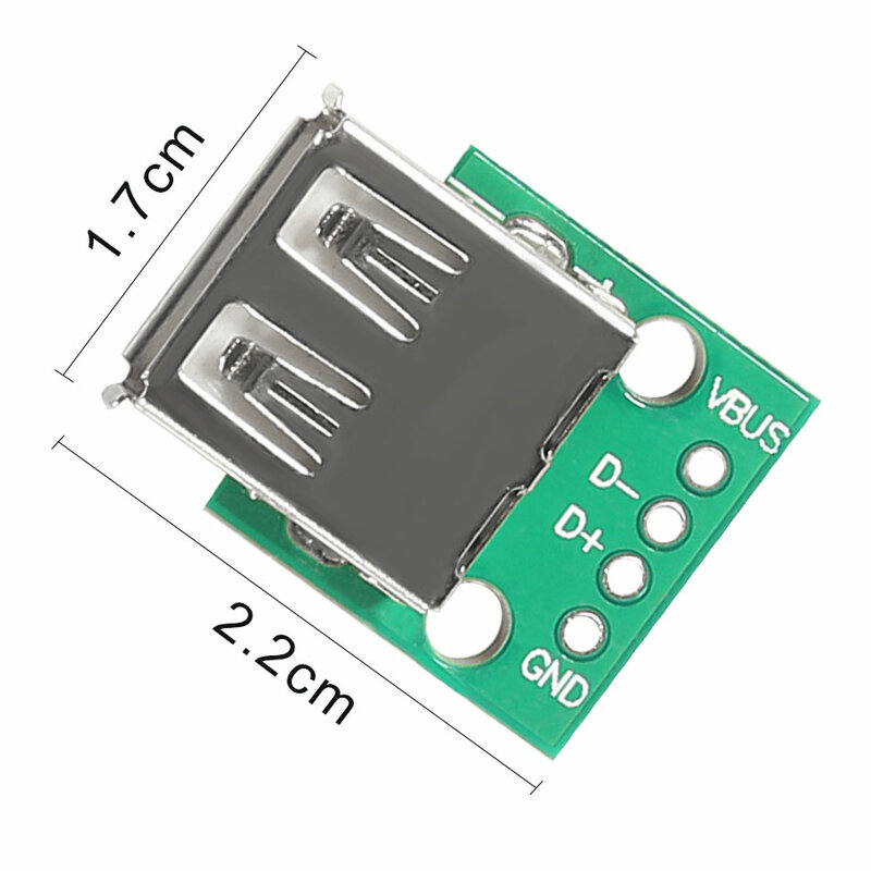 10 Stuks Type A Vrouwelijke Usb 2.54 Mm Dip Pcb Board Adapter Converter Voor Arduino Printplaat Connector