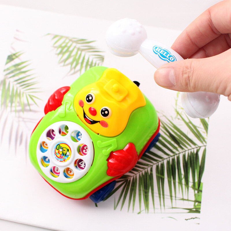 Pädagogisches Spielzeug Kreative Draht-ziehen Lächelndes Gesicht Simulierte Telefon Wind Up Spielzeug kinder Intelligenz spielzeug für kinder