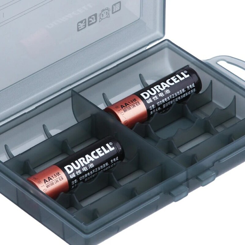 Caixas de armazenamento plásticas duras portáteis quentes transparentes da bateria do suporte da caixa da bateria para baterias s/m/l