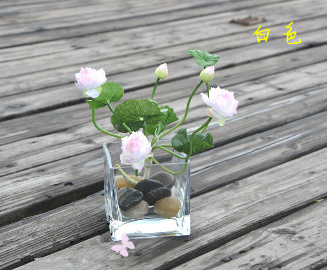 공장 아울렛] 작은 연꽃 공장 시뮬레이션 인공 꽃 실크 웨딩 집들이 오프닝 꽃