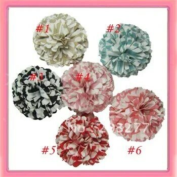 จัดส่งฟรี! 12ชิ้น/ล็อต4นิ้วใหม่ผ้าดอกไม้10สีสำหรับทางเลือกของคุณ