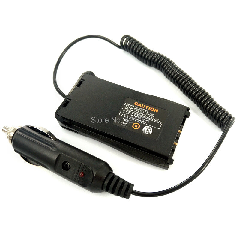 Eliminador de bateria para carro, adaptador para baofeng com carregador de carro 12v de moda urbana, walkie talkie portátil de 888s, rádio bidirecional