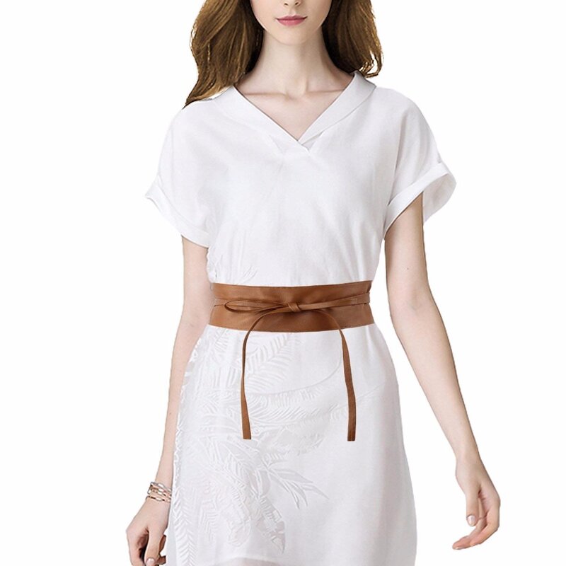 Obi style moda feminina cinto de cintura larga