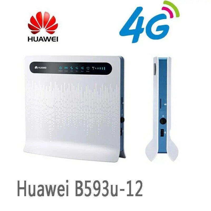 Huawei-enrutador inalámbrico B593u-12 4G LTE CPE Gateway, punto de acceso WiFi móvil, 100Mbps
