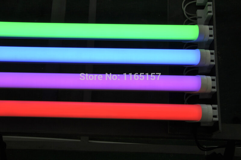 Toika 100pcs/lot 5ft 25W 1500MM T8 LED Tube Light High brightness Epistar 1.5m red green blue colorful tube 25LM/PC AC85-265V