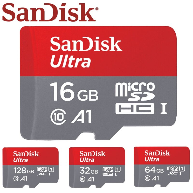 Tarjeta de memoria SanDisk 64G 128G 16G SDHC EVO plus MicroSD Micro SD C10 4K TF Trans flash 32 GB Clase 10 tarjetas de teléfono para go pro