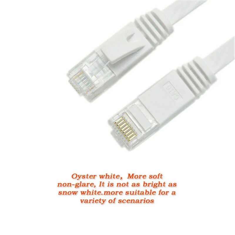 Cable de red plano UTP CAT6, Cable de conexión Gigabit Ethernet, adaptador LAN RJ45, pares trenzados de cobre, 15CM, 500 unidades por lote