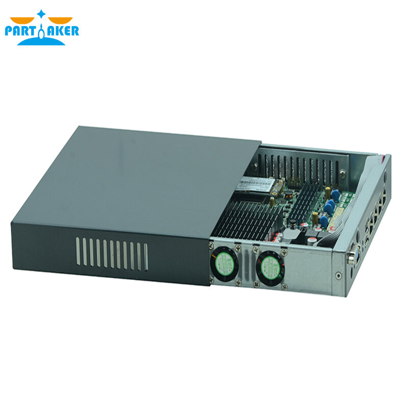 Partaker F1 Network Server Intel Celeron J4125 4 LAN Fanless Mini PC Network Security Appliance Openwrt pfSense OPNsense