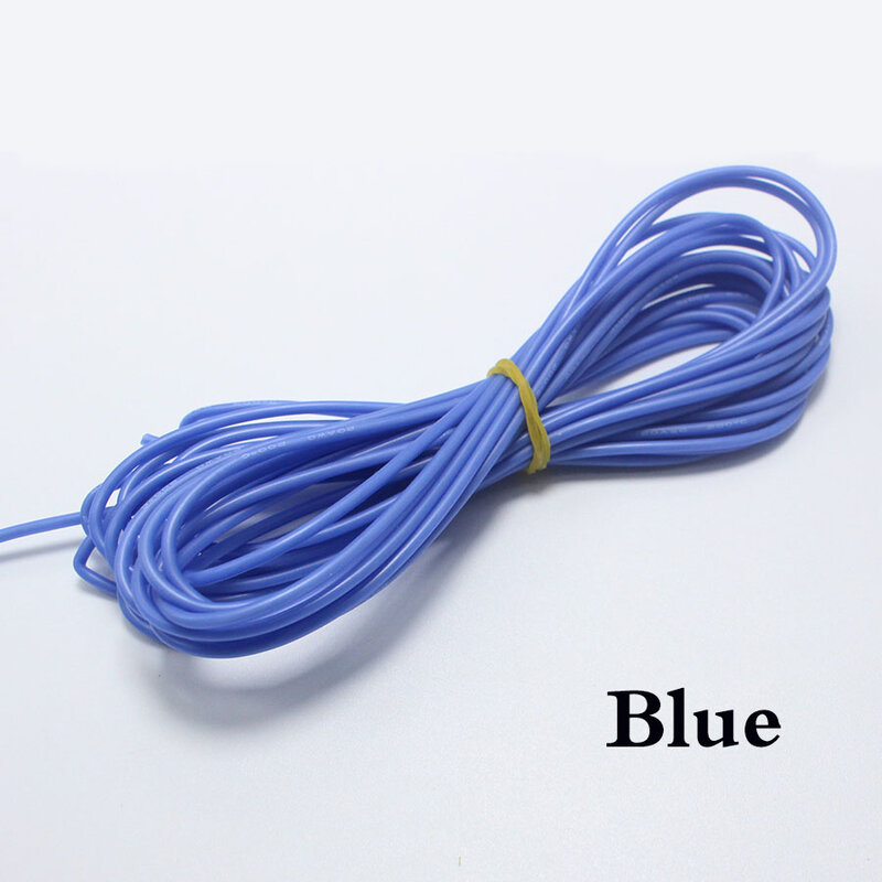 Cable de silicona de 5 metros 24AWG, Cable flexible de 0,2 mm2, Cable de línea de alta Prueba de Temperatura