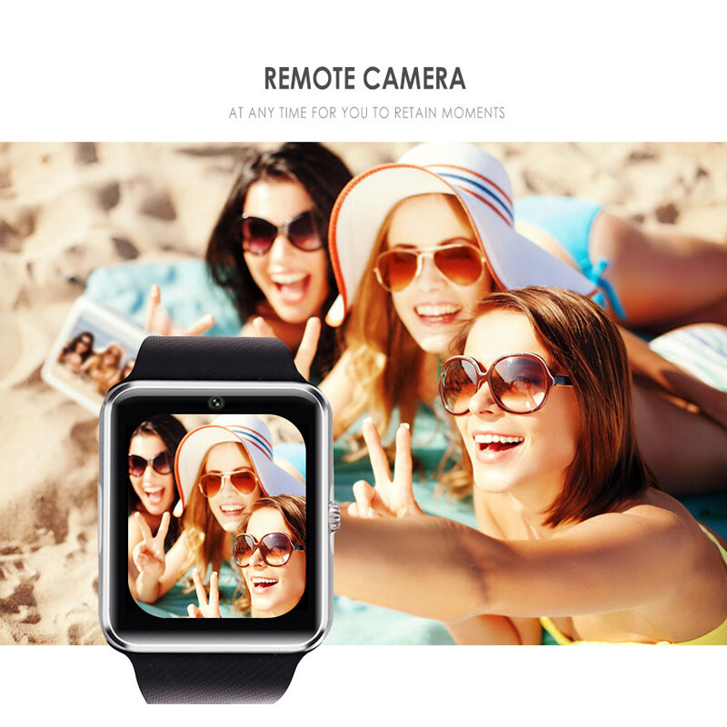 Smart Watch GT08 dzieci mężczyźni kobiety dzieci zegarek telefon kamera na kartę SIM zegar Bluetooth Smartwatch gt 08 podłączyć Android IOS PK Q18