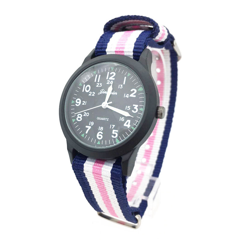 女性のための高級ブランドの時計,ユニセックスのレトロなスタイルのナイロンブレスレット