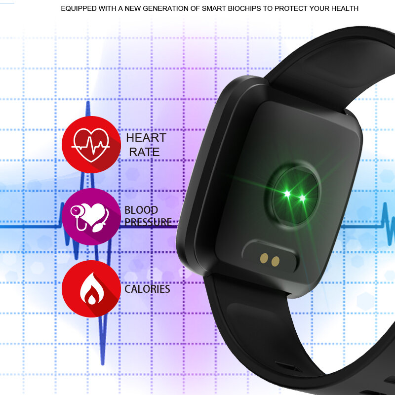 S7 pulsera inteligente Monitor de presión arterial Frecuencia Cardíaca recordatorio de mensaje de llamada Rastreador de Fitness resistente al agua mujeres hombres reloj inteligente