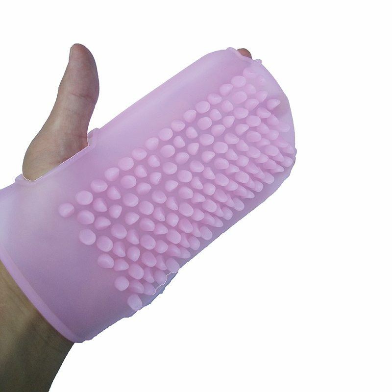 Pele de silicone massagem luvas de chuveiro toalha massageador para banho corpo escova purificador do banheiro ferramenta limpeza estresse relaxar saúde