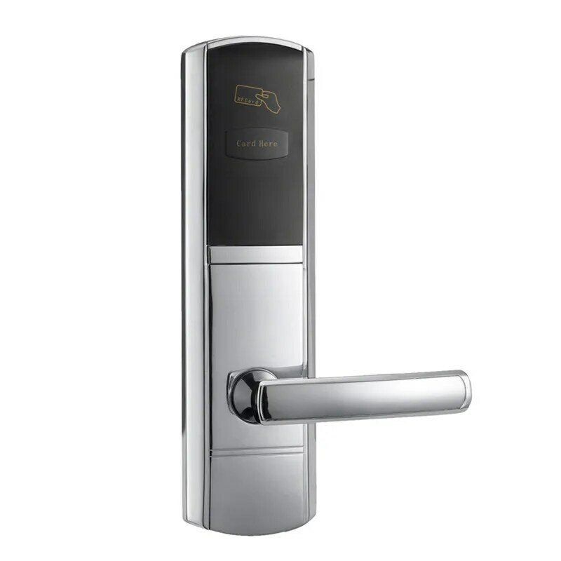 Lachco Digital Kartu Kunci Kunci Pintu Elektronik untuk Rumah Hotel Ruang Kantor Kami Mortise Paduan Seng L16048BS