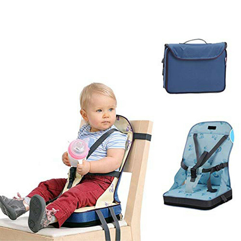 Saco de cadeira de jantar do bebê útil assento portátil oxford tecido à prova água infantil viagem dobrável criança cinto alimentação alta cadeira