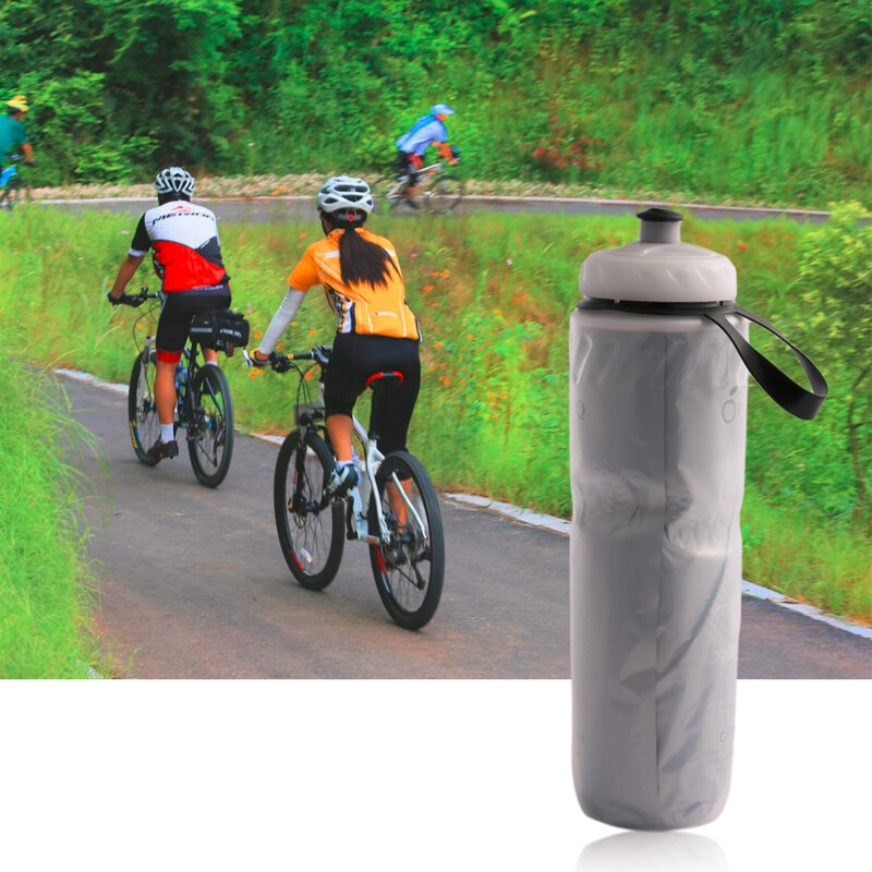 Portátil 710ml botella de agua aislada al aire libre bicicleta ciclismo deporte agua taza hervidor botella reciclable 24oz