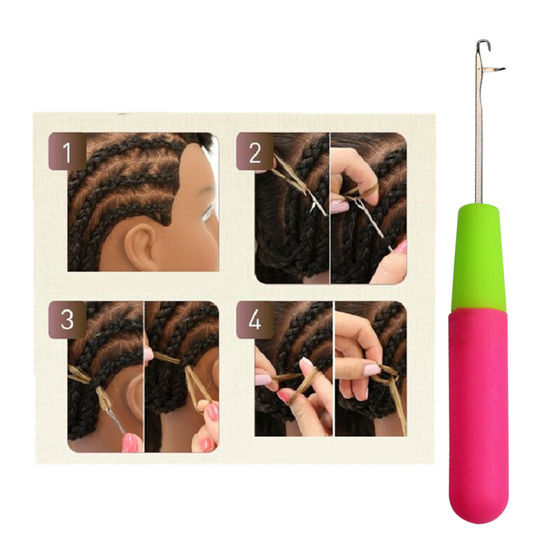 OLD STREET Kait Crochet Needle Dread-Kunci Knitt Rambut Crochet Needle Hook Rambut Tenun