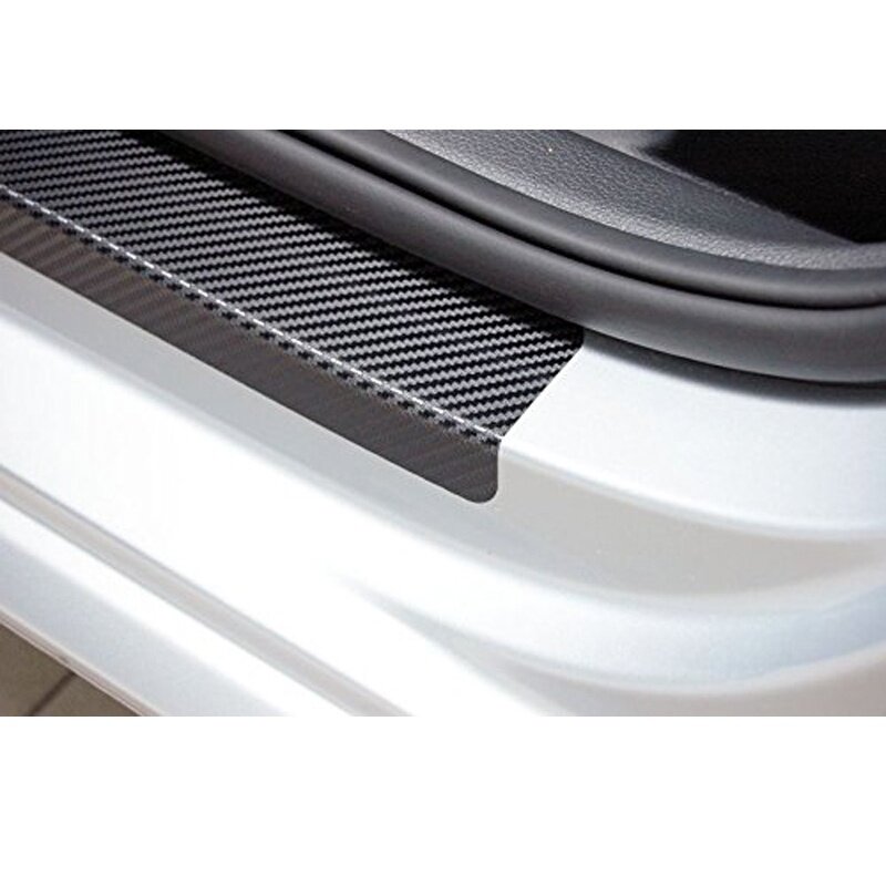 For hyundai solaris 2017 2018 2019 Carbon Fiber Car Door Sill Sticker Auto Door Protection Anti Scratch None Slip Scuff