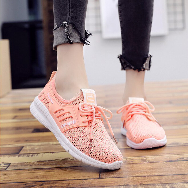 MYNEYGRE Running Shoes For Women Sneakers 2018 Summer Breathable Mesh Light Slip-On Shoes Woman Cheap Outdoor Sports Shoes
