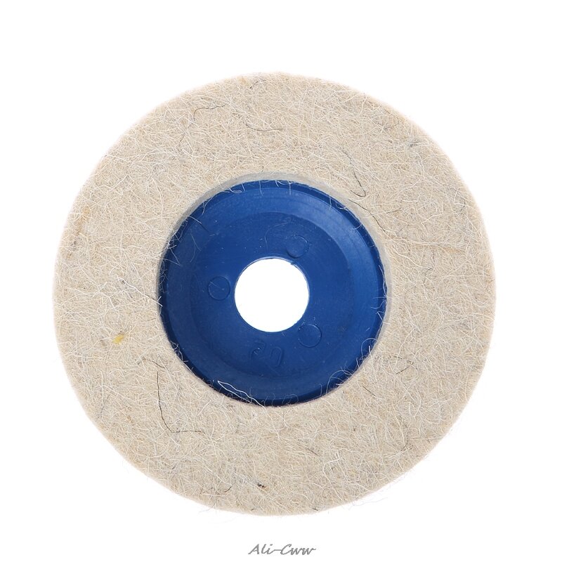Roda de polimento redonda de 4 ''5 peças, feltro lã de feltro polimento, almofada de polimento, ferramentas de disco