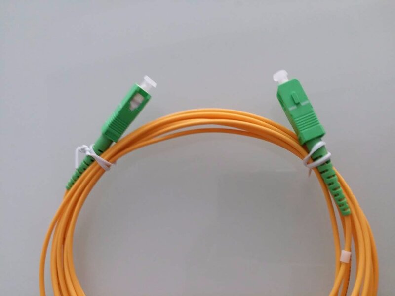 10 pcs SC/APC 3 M modo Simplex fibra óptica patch cabo SC UPC 3 M 3.0mm ou 2.0mm jumper de fibra óptica FTTH cabo