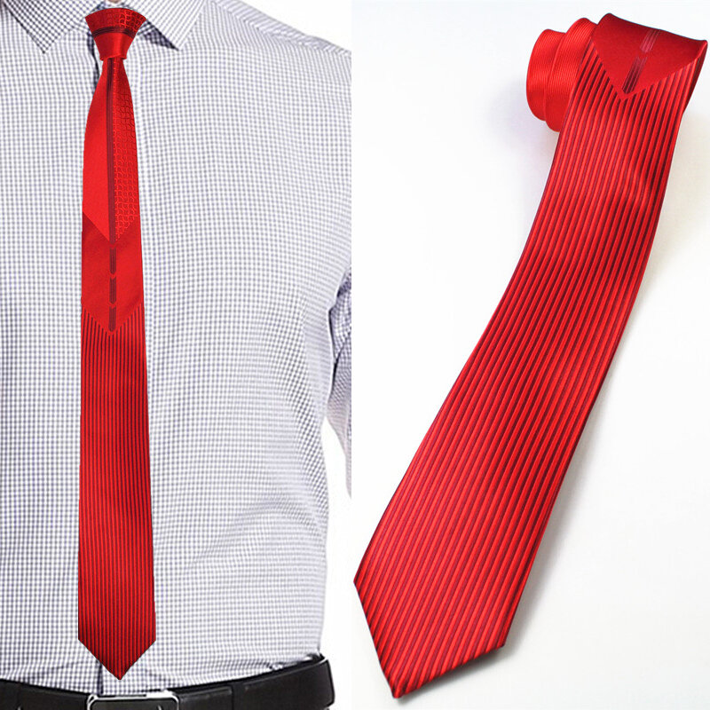 Rbocott-男性用の薄くてパターン化されたネクタイ,色付きのパッチワーク,結婚式やパーティー用,6cm