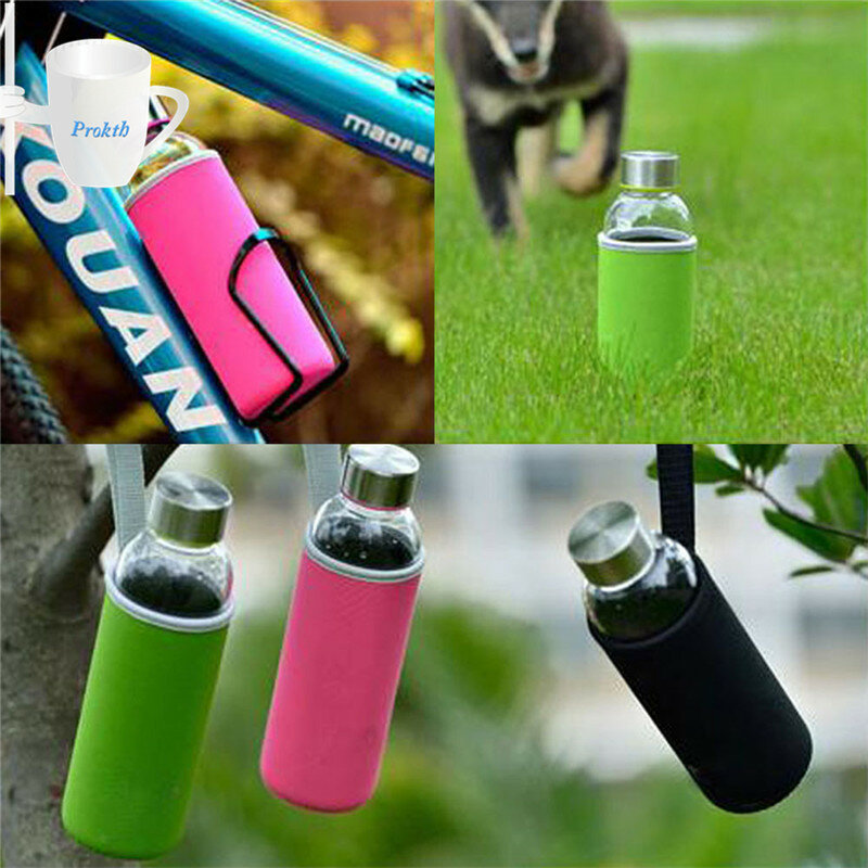 1 Pcs 550ml 18,5*6,8 cm Sport Wasser Flasche Abdeckung Neopren Isolator Sleeve Tasche Fall Beutel Erhältlich in 7 farben