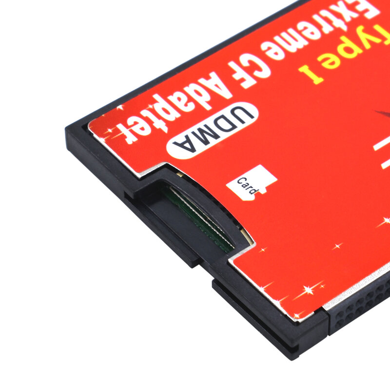TISHRIC adaptador de tarjeta Micro SD TF a CF para MicroSD/HC a Flash compacto tipo I, convertidor de lector de tarjetas de memoria para cámara