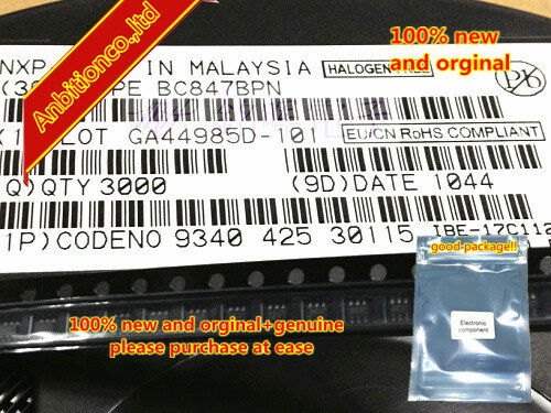 Transistor de uso general, 10-20 unidades, BC847BPN SOT-100% silk-screen 13t NPN/PNP, 163 nuevo y original, en stock