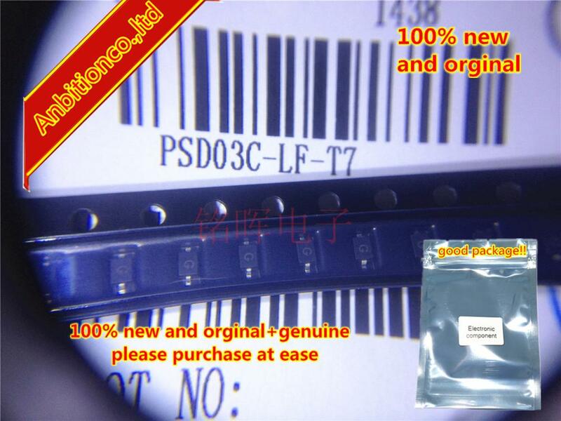 10-20 pcs 100% ใหม่และต้นฉบับ PSD03C-LF-T7 PSD03C SOD323silk-screen G มาตรฐานความจุทีวี ARRAY ในสต็อก