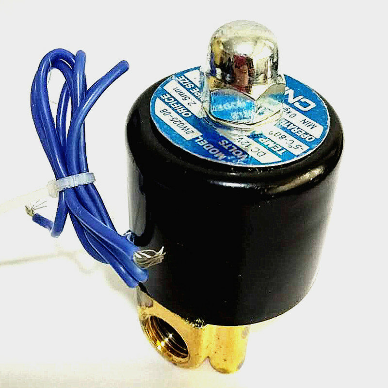 Электрический латунный Пневматический электромагнитный клапан 2W025-08, 2 канала N/C, 1/4 дюйма, 12 В постоянного тока, 24 В переменного тока, В переменного тока, В переменного тока