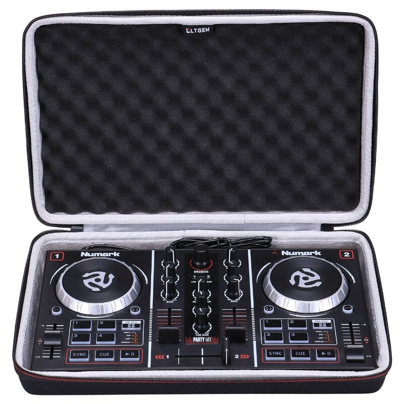 LTGEM-EVA Hard Case para Numark Party Mix, Starter DJ Controller, Travel Protective Carrying, Storage Bag