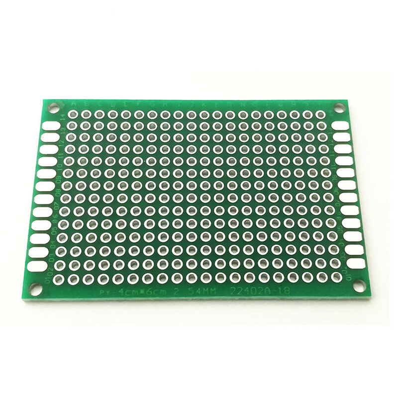 4*6cm double-sided universal board 2.54MM spacing universal board universal board hole board glass fiber green oil tin plating