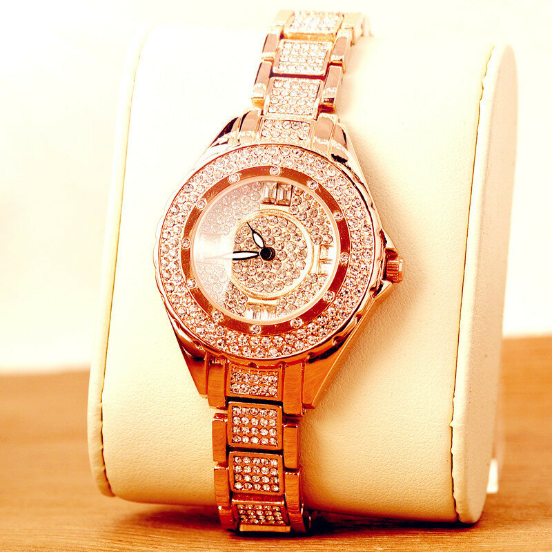 2019 luxus Frauen Kristall Uhren Damen Mode Strass Armbanduhr Diamant Uhr weibliche Quarz Uhren Relogios Femininos