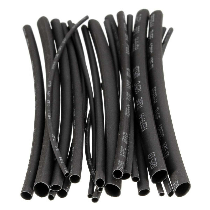 New 20pcs 100mm Black Color 2:1 Polyolefin H-type Heat Shrink Tubing Tube Sleeving 5 Specifications