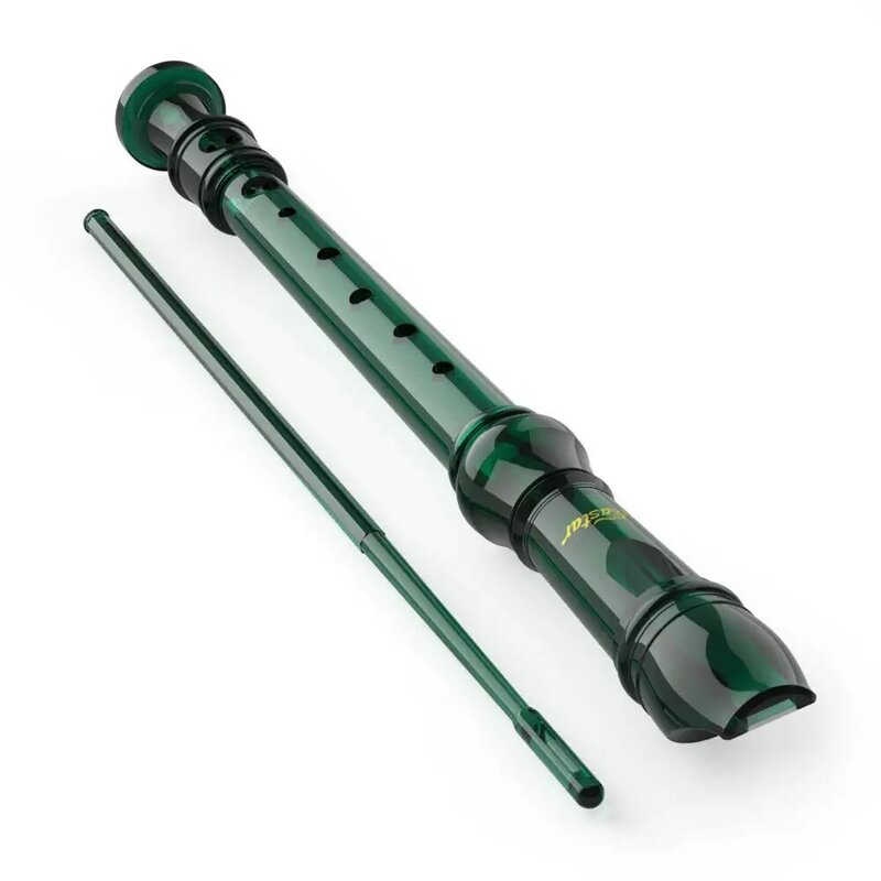 Eastar® 8 otworów rejestrator sopranowy klarnet niemiecki typ rejestrator C klucz długi flet Instrument muzyczny dla początkujących studentów zielony