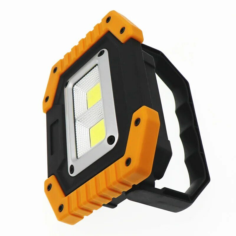 LED 휴대용 스포트라이트 LED 작업등, 충전식 18650 배터리, 사냥 캠핑용 야외 램프, 손전등, 40W