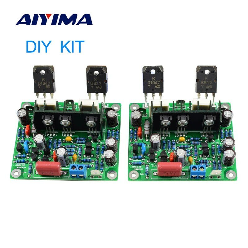 AIYIMA-placa amplificadora de potencia de Audio MX50 SE 100WX2, canales duales, Kit de bricolaje de amplificadores estéreo HiFi, 2 uds.