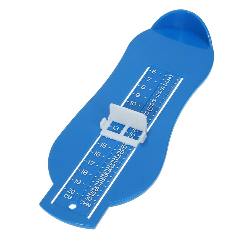 어린이 유아 발 측정 게이지 신발 크기 측정 눈금자 도구 사용 가능 ABS 아기 자동차, 조정 가능한 범위 0-20cm 크기, 7 가지 색상