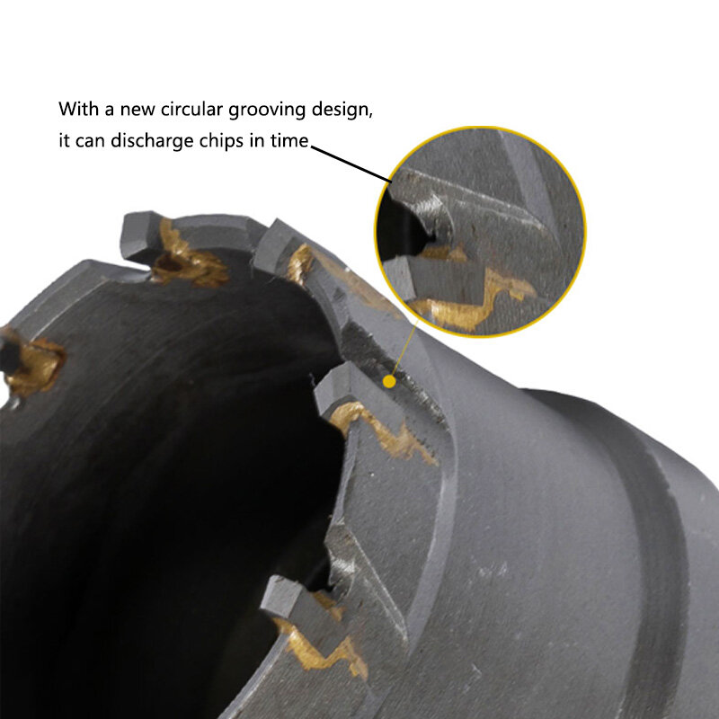 Taglierina per sega a tazza TCT con punta in metallo duro 16-100mm per Set di punte per trapano in lega di perforazione del ferro in lamiera di acciaio inossidabile