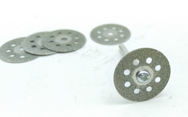 New 6pcs/set OD22mm Diamond Grinding Wheel Saw Circular Cutting Disc Dremel Rotary Tool Diamond Discs Dremel Accessories