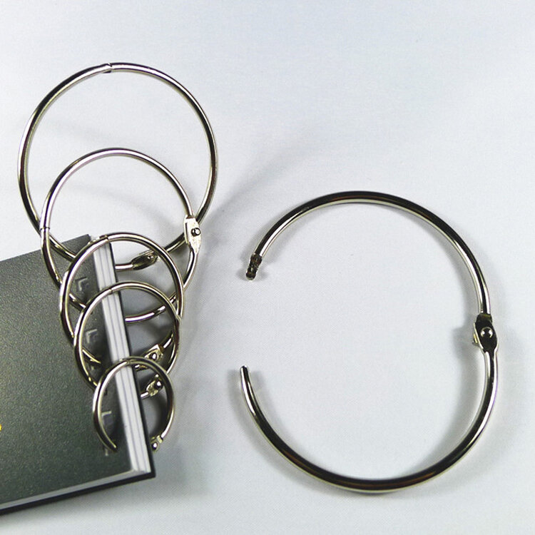 ขายส่ง10Pcs โลหะหลวม Leaf Binder บานพับแหวนพวงกุญแจอัลบั้มสมุดภาพประดิษฐ์สำหรับ Scrapbooking คุณภาพสูง