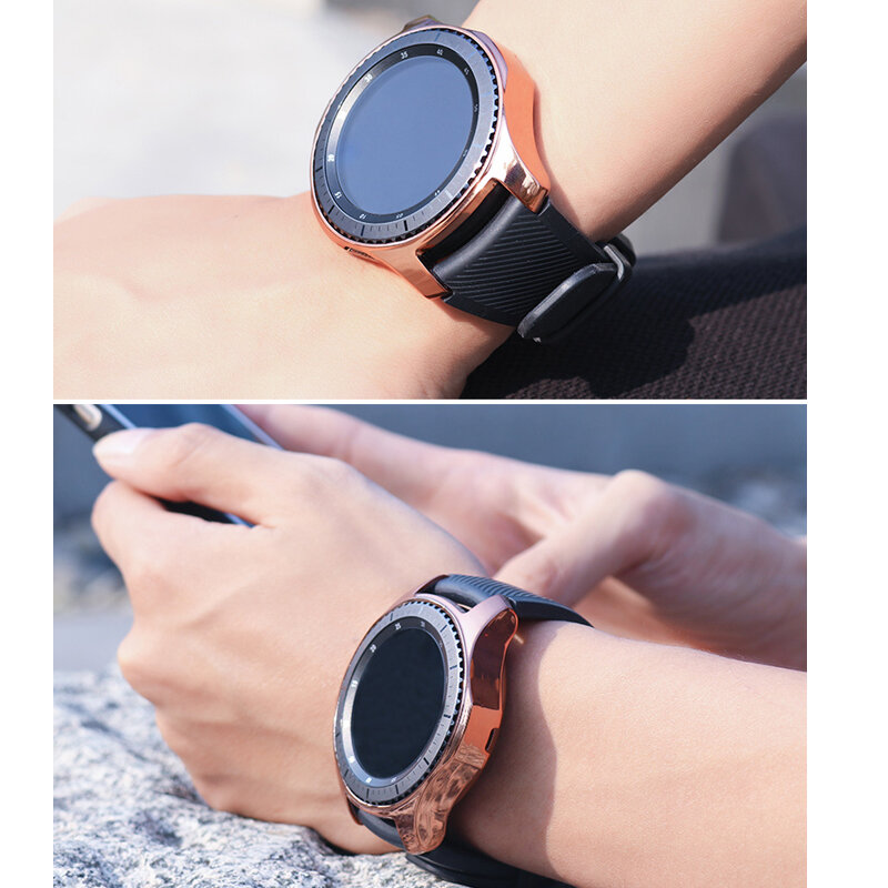 Gear S3 frontier чехол для samsung Galaxy Watch 46 мм 42 мм ремешок чехол Мягкий ТПУ покрытием все вокруг Защитный чехол рамка
