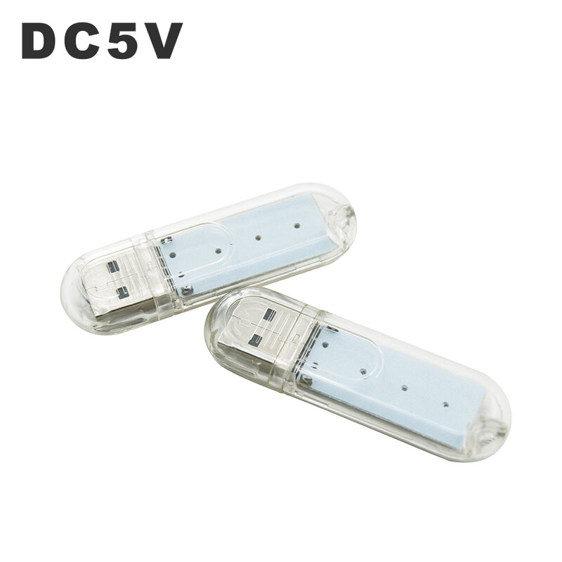 LED USB Nachtlicht Tragbare U Disk Lampe 3LEDs 1,5 W Lesen Lampen Bunte Mini Buch Lichter DC5V Power Bank powered Camping Lampe